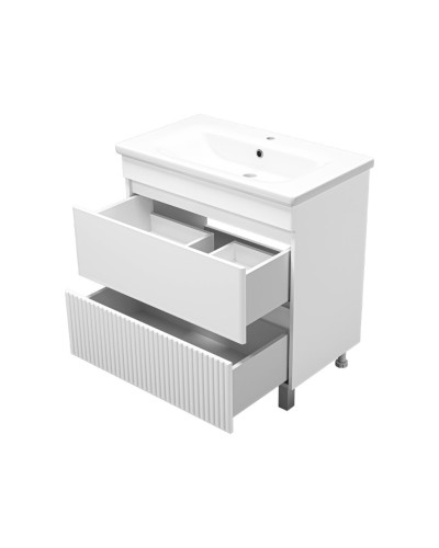 Мира - 80 Тумба напольная с 2 ящ.эмаль