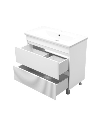 Мира - 90 Тумба напольная с 2 ящ.эмаль