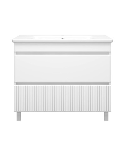 Мира -100 Тумба напольная с 2 ящ.эмаль