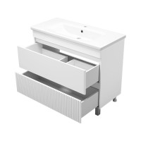 Мира -100 Тумба напольная с 2 ящ.эмаль