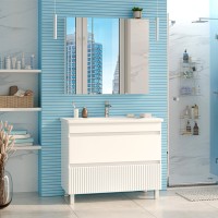 Мира -100 Тумба напольная с 2 ящ.эмаль