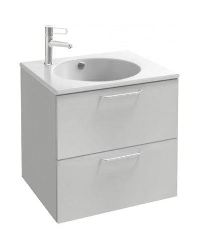 Тумба под раковину Jacob Delafon Odeon Rive Gauche 60 EB2520-R5-N18 подвесная Белая ручки Хром