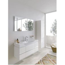 Тумба белый матовый 119,3 см 1 выдвижной ящик, 2 распашные дверцы Laufen Case 4.0130.1.075.463.1