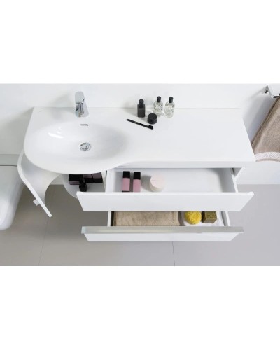 Тумба белый матовый 113,9 см 2 выдвижных ящика Laufen Case 4.0162.2.075.463.1