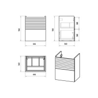 Форест - 50 Тумба подвесная 2 ящ.