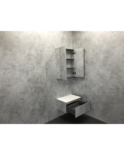 Тумба Comforty Осло 60 00-00000838 подвесная Бетон светлый