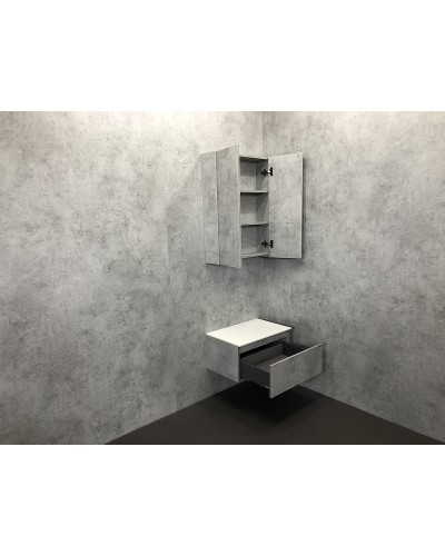 Тумба Comforty Осло 60 00-00000838 подвесная Бетон светлый