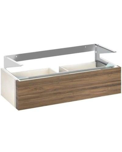 Тумба белый/грецкий орех 95 см 2 выдвижных ящика KEUCO Edition 300 30384386800