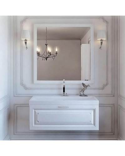 Тумба под раковину Aqwella 5 Stars Империя 100 Emp.01.10/W подвесная Белая