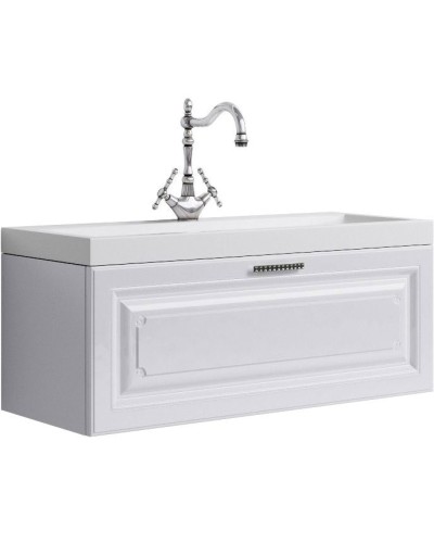 Тумба под раковину Aqwella 5 Stars Империя 100 Emp.01.10/W подвесная Белая