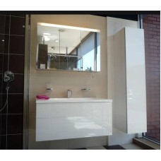 Тумба белый глянец/белое стекло 99,6 см KEUCO Royal Reflex 34070210000