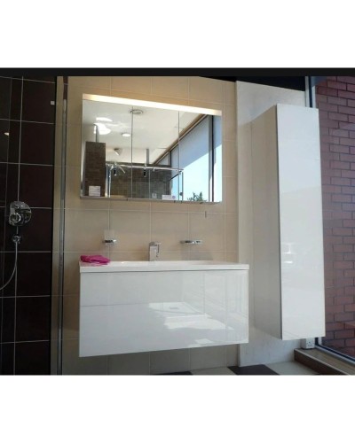 Тумба белый глянец/белое стекло 99,6 см KEUCO Royal Reflex 34070210000