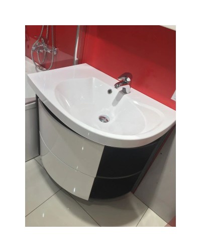 Тумба 78 см strip onyx/белый Ravak SDU Rosa Comfort L X000000312