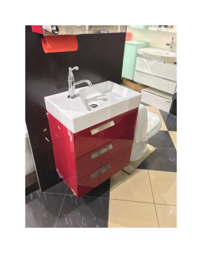 Тумба малиновый глянец 59,5 см Jacob Delafon Rythmik EB1306-R3