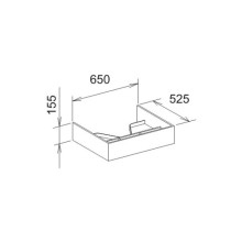 Тумба дуб 65 см KEUCO Edition 300 30362009000