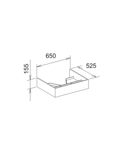 Тумба олива 65 см KEUCO Edition 300 30362009100