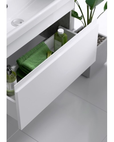 Тумба под раковину Aqwella Smart 50 SRT0105BS подвесная Бетон светлый