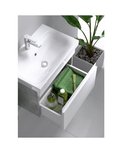 Тумба под раковину Aqwella Smart 50 SRT0105BS подвесная Бетон светлый