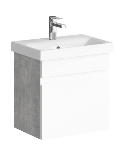 Тумба под раковину Aqwella Smart 50 SRT0105BS подвесная Бетон светлый