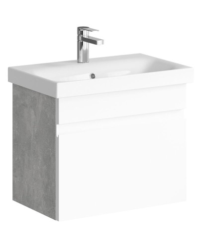 Тумба под раковину Aqwella Smart 60 SRT0106BS подвесная Бетон светлый
