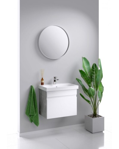 Тумба под раковину Aqwella Smart 60 SRT0106BS подвесная Бетон светлый