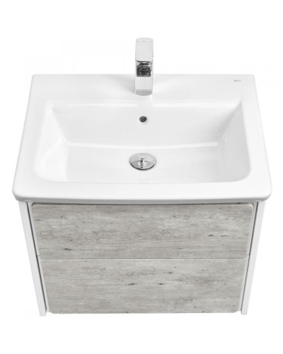 Тумба под раковину Roca Ronda 60 ZRU9303002 подвесная Бетон Белый матовый