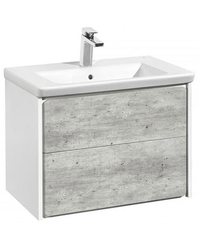 Тумба под раковину Roca Ronda 60 ZRU9303002 подвесная Бетон Белый матовый