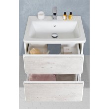 Тумба под раковину Roca Ronda 70 ZRU9303003 подвесная Бетон Белый матовый