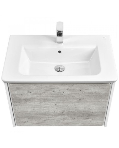 Тумба под раковину Roca Ronda 70 ZRU9303003 подвесная Бетон Белый матовый