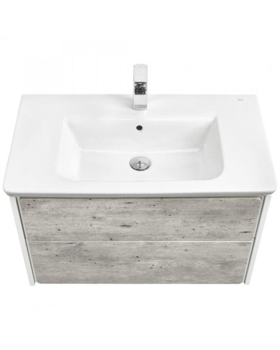 Тумба под раковину Roca Ronda 80 ZRU9303004 подвесная Бетон Белый матовый