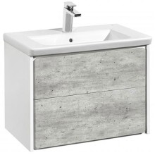 Тумба под раковину Roca Ronda 80 ZRU9303004 подвесная Бетон Белый матовый