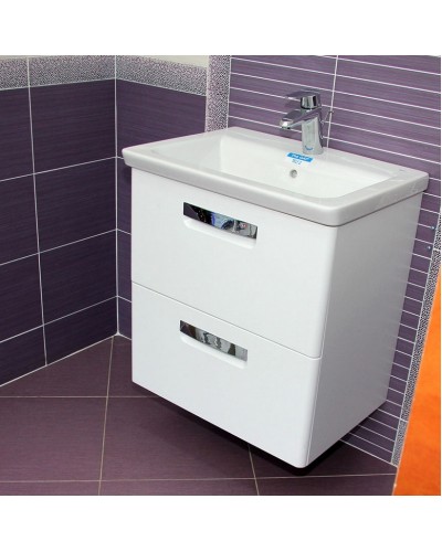 Тумба под раковину Roca The Gap 60 ZRU9302879 подвесная Белая глянцевая