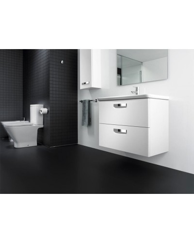 Тумба под раковину Roca The Gap 80 ZRU9302877 подвесная Белая глянцевая