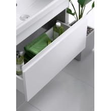 Тумба под раковину Aqwella Smart 80 SRT0108BS подвесная Бетон светлый