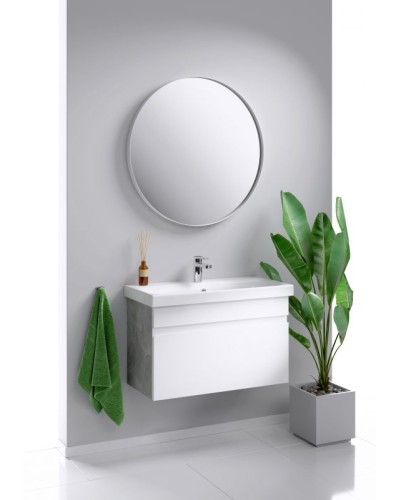 Тумба под раковину Aqwella Smart 80 SRT0108BS подвесная Бетон светлый