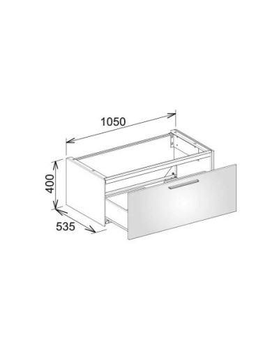 Тумба кашемир матовый/кашемир матовый 105 см KEUCO Royal 60 32151450000