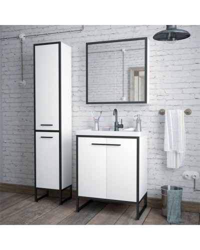 Тумба под раковину Corozo Айрон 60 SD-00000399 Белая