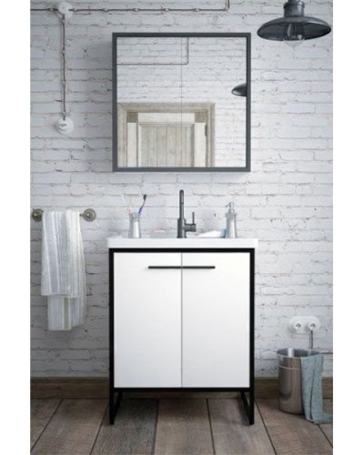 Тумба под раковину Corozo Айрон 60 SD-00000399 Белая