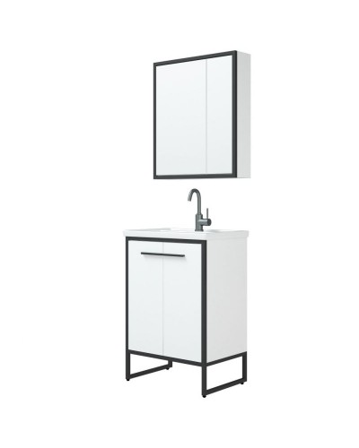 Тумба под раковину Corozo Айрон 60 SD-00000399 Белая