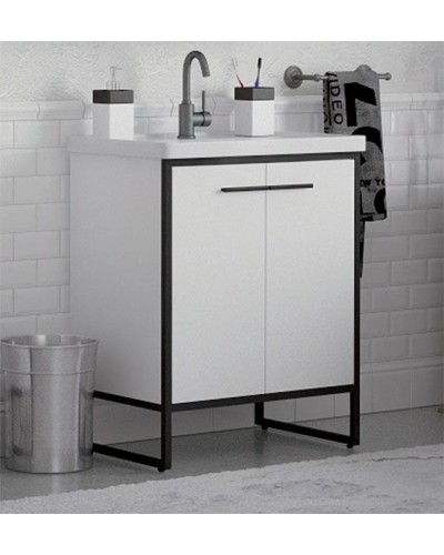 Тумба под раковину Corozo Айрон 70 SD-00000411 Белая