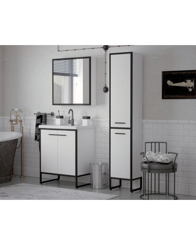 Тумба под раковину Corozo Айрон 70 SD-00000411 Белая