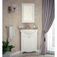 Тумба под раковину Corozo Классика 65 SD-00000316 угловая Белая