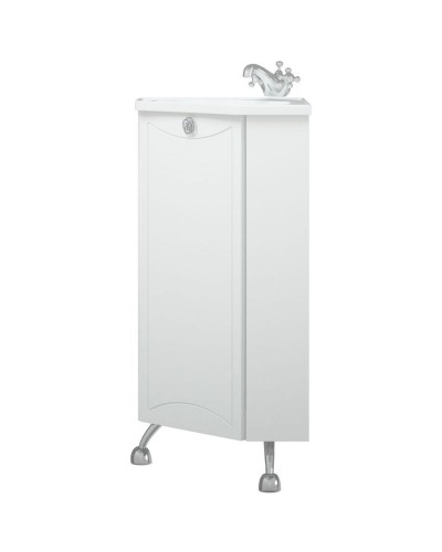 Тумба под раковину Corozo Триана 40 SD-00000324 угловая Белая