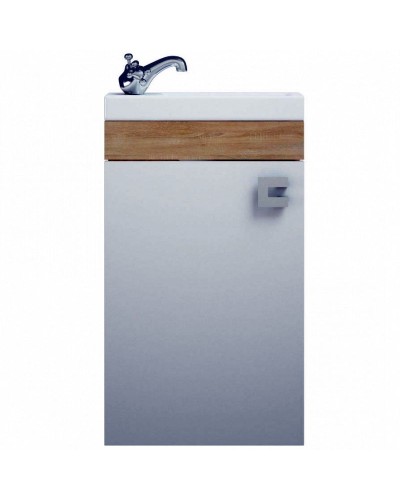 Тумба под раковину Corozo Комо 40 SD-00000352 подвесная Сонома Белая