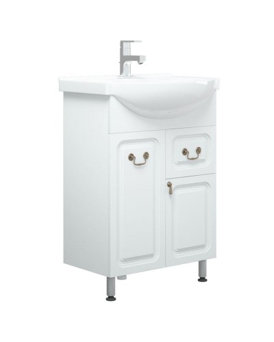 Тумба под раковину Corozo Элегия ретро 60 SD-00000010 Белая