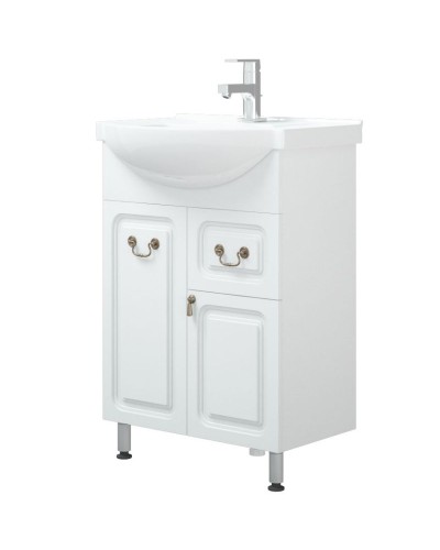 Тумба под раковину Corozo Элегия ретро 60 SD-00000010 Белая