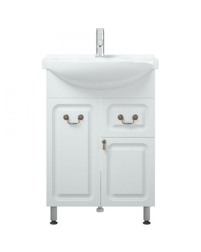 Тумба под раковину Corozo Элегия ретро 60 SD-00000010 Белая