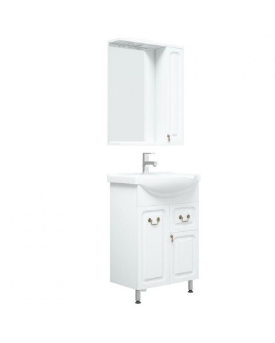 Тумба под раковину Corozo Элегия ретро 60 SD-00000010 Белая