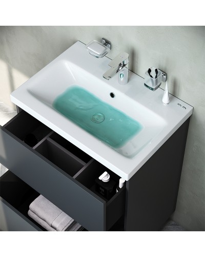 Тумба под раковину AM.PM Gem 60 M90FSX06022GM32 Графит матовый