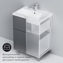 Тумба под раковину AM.PM Gem 60 M90FSX06022GM32 Графит матовый